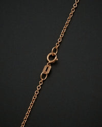 14K Italian Rose Gold Chain Necklace