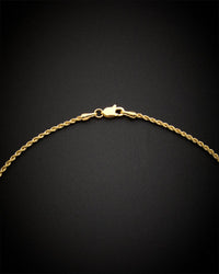 14K Italian Gold Rope Chain Necklace