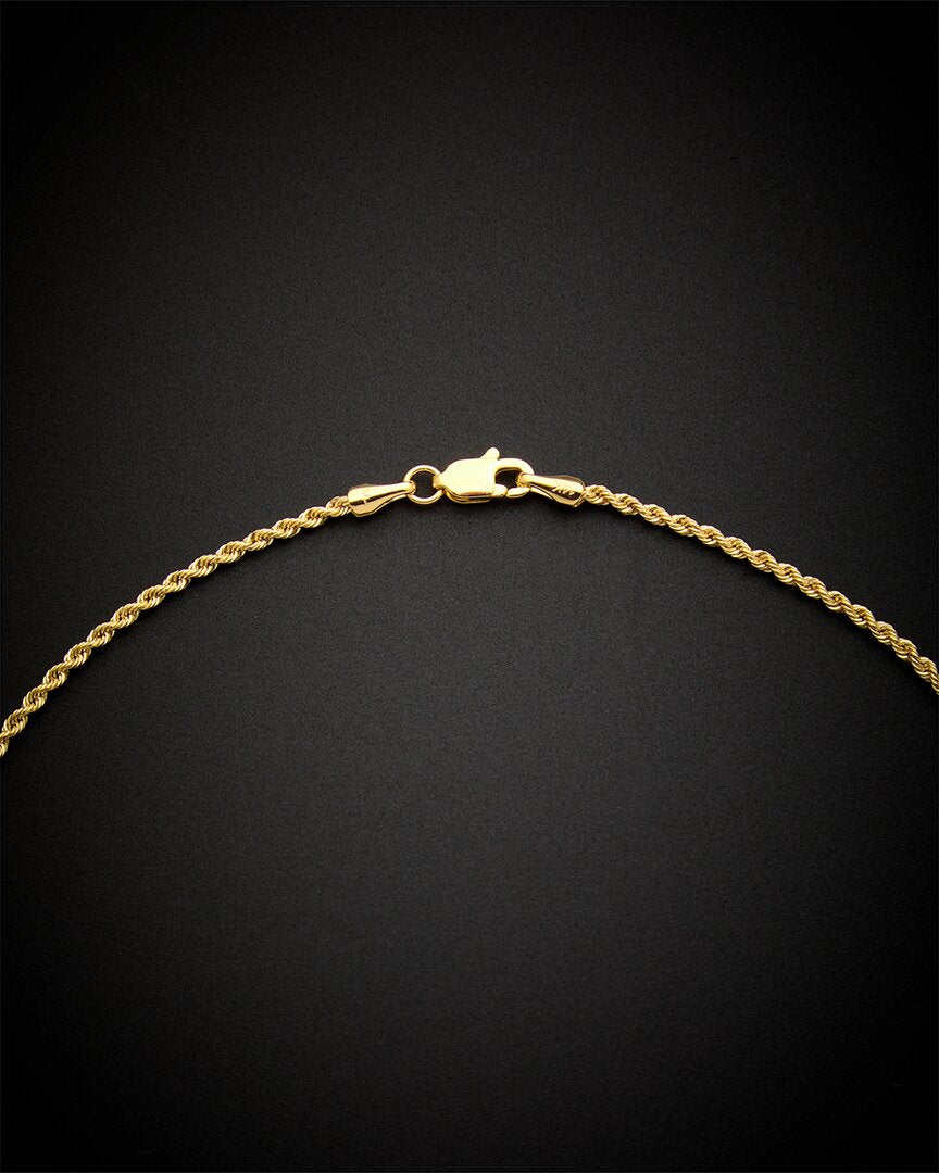 14K Italian Gold Rope Chain Necklace
