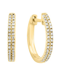 Effy Fine Jewelry 14K Over Silver 0.19 Ct. Tw. Diamond Earrings