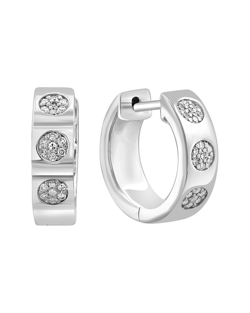 Effy Fine Jewelry Silver 0.12 Ct. Tw. Diamond Earrings