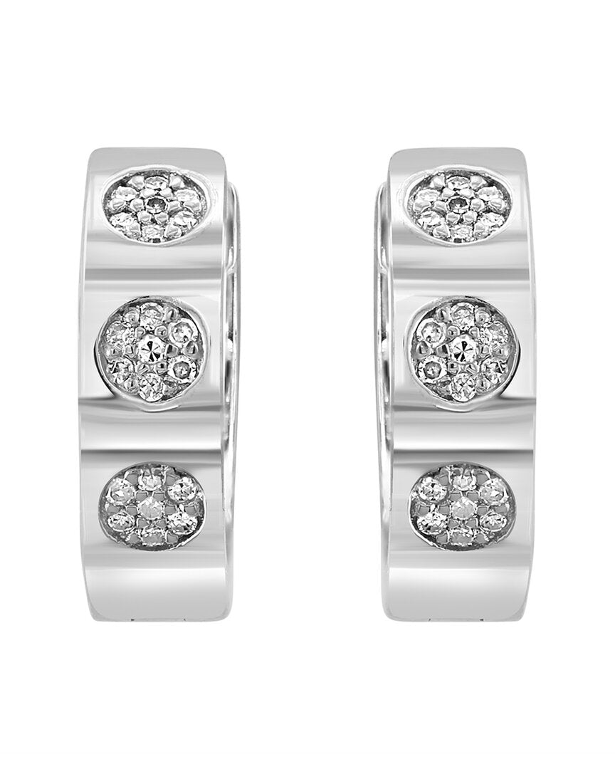 Effy Fine Jewelry Silver 0.12 Ct. Tw. Diamond Earrings