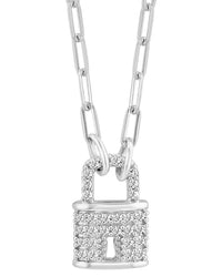 Effy Fine Jewelry Silver 0.14 Ct. Tw. Diamond Necklace