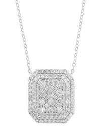 Effy Fine Jewelry Silver 0.59 Ct. Tw. Diamond Necklace