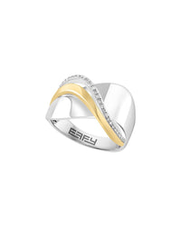 Effy Fine Jewelry Silver 0.10 Ct. Tw. Diamond Ring