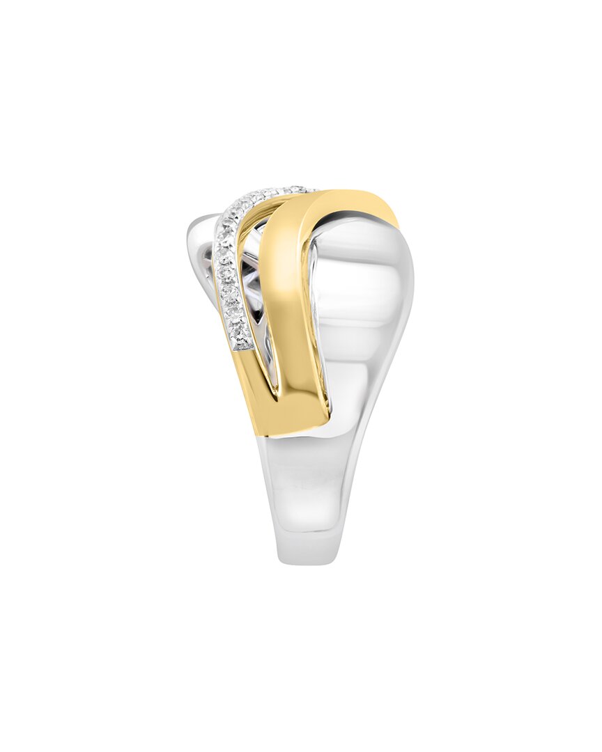 Effy Fine Jewelry Silver 0.10 Ct. Tw. Diamond Ring