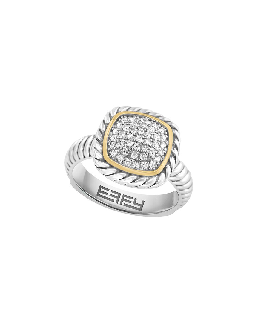 Effy Fine Jewelry Silver 0.20 Ct. Tw. Diamond Ring
