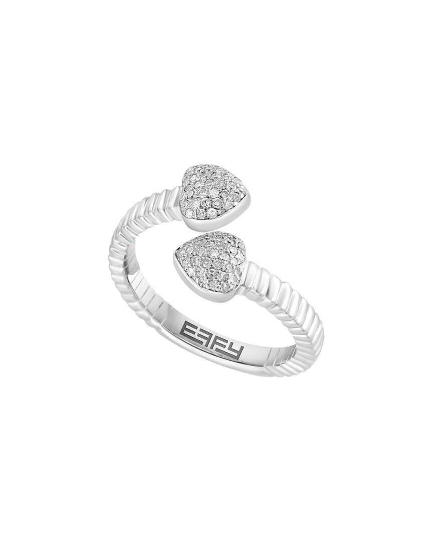Effy Fine Jewelry Silver 0.21 Ct. Tw. Diamond Ring
