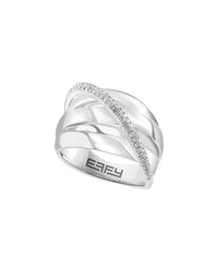 Effy Fine Jewelry Silver 0.25 Ct. Tw. Diamond Ring