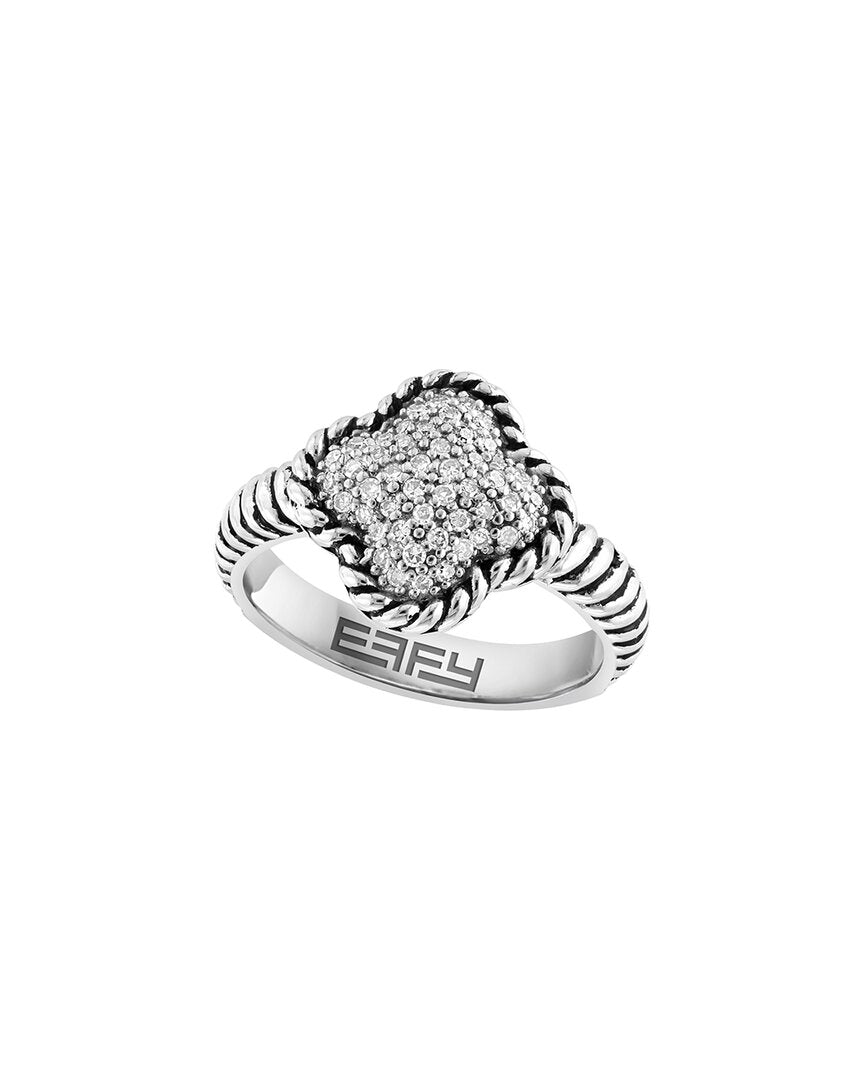 Effy Fine Jewelry Silver 0.23 Ct. Tw. Diamond Ring