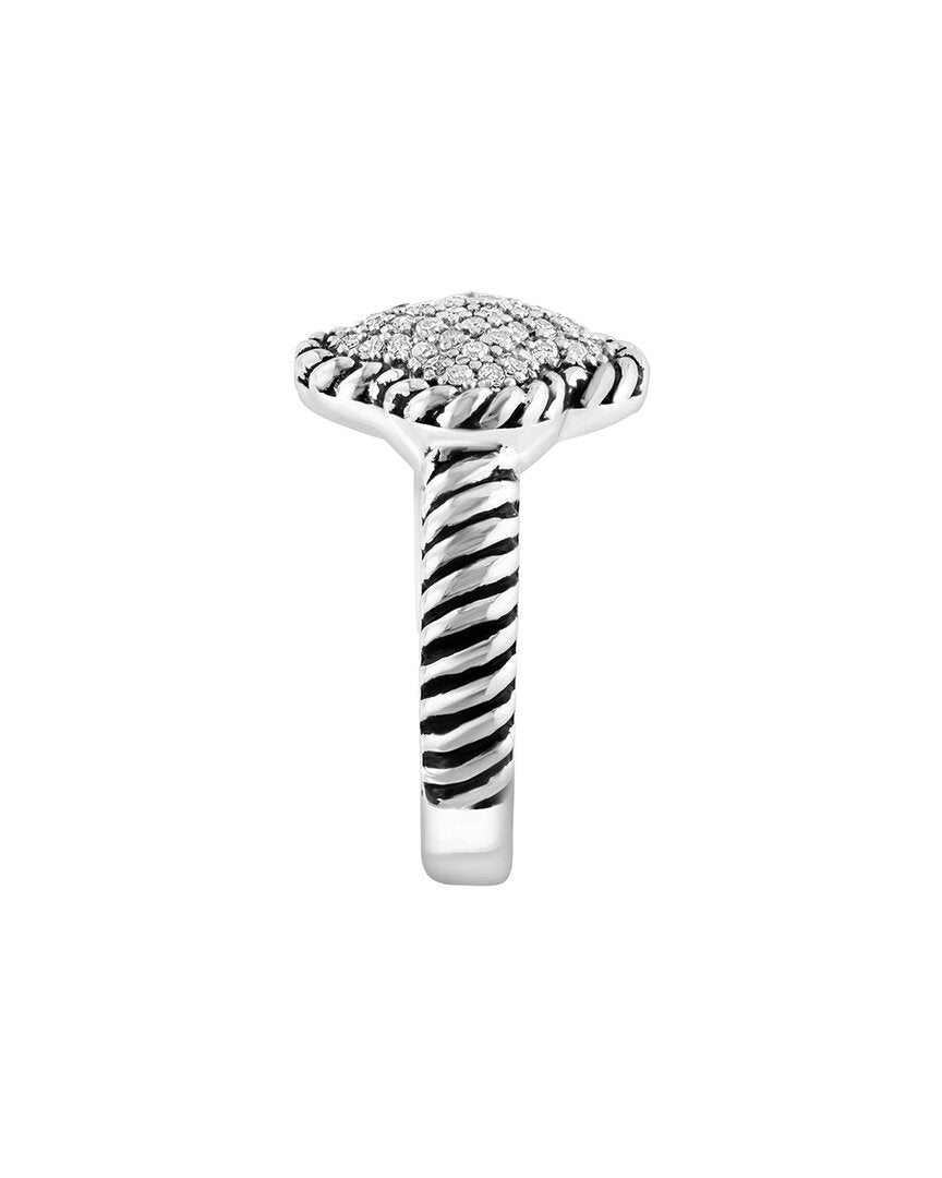 Effy Fine Jewelry Silver 0.23 Ct. Tw. Diamond Ring