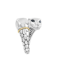 Effy Fine Jewelry Silver & 18K 0.06 Ct. Tw. Diamond Ring