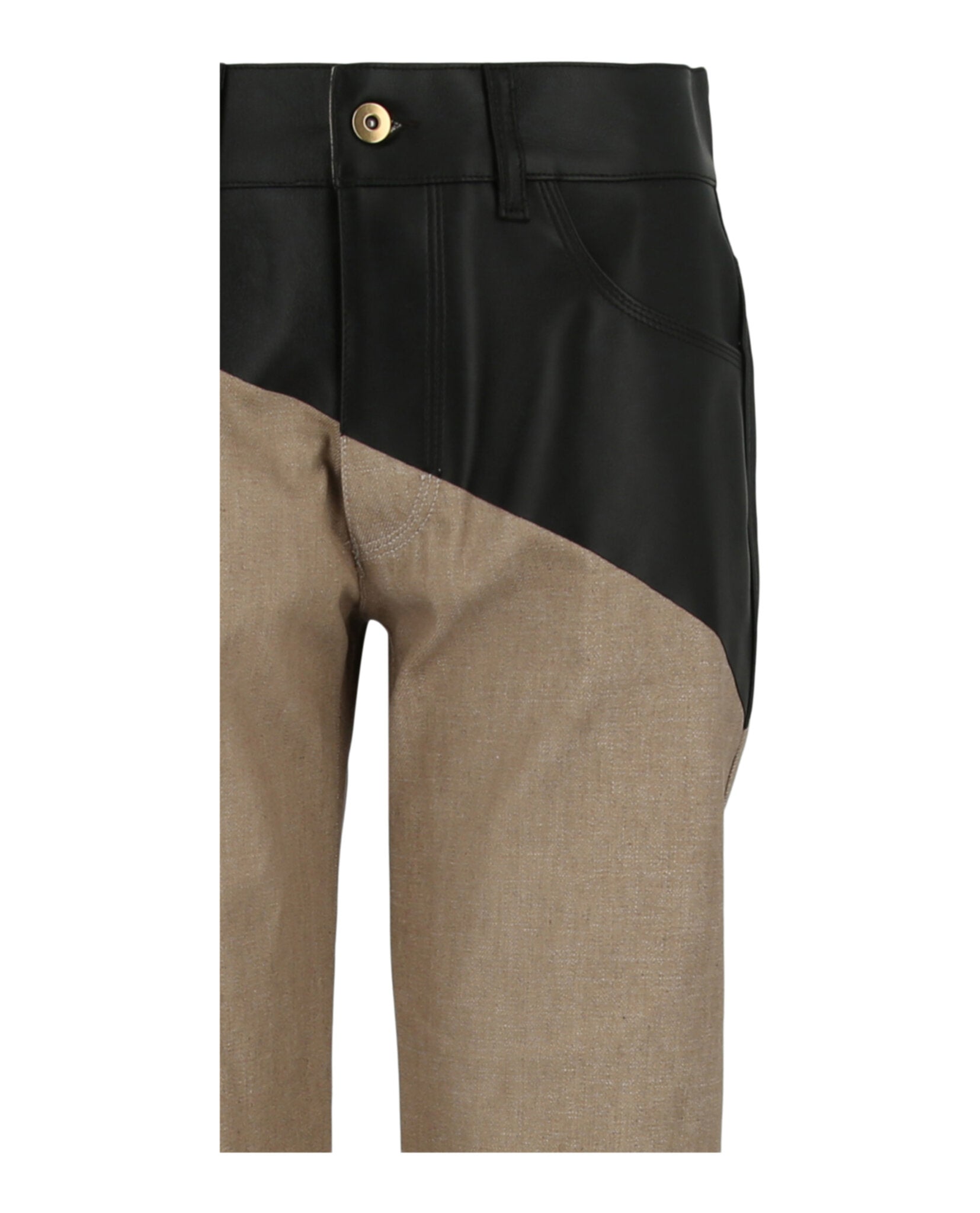 Bottega Veneta Womens Colorblock Cotton Pants