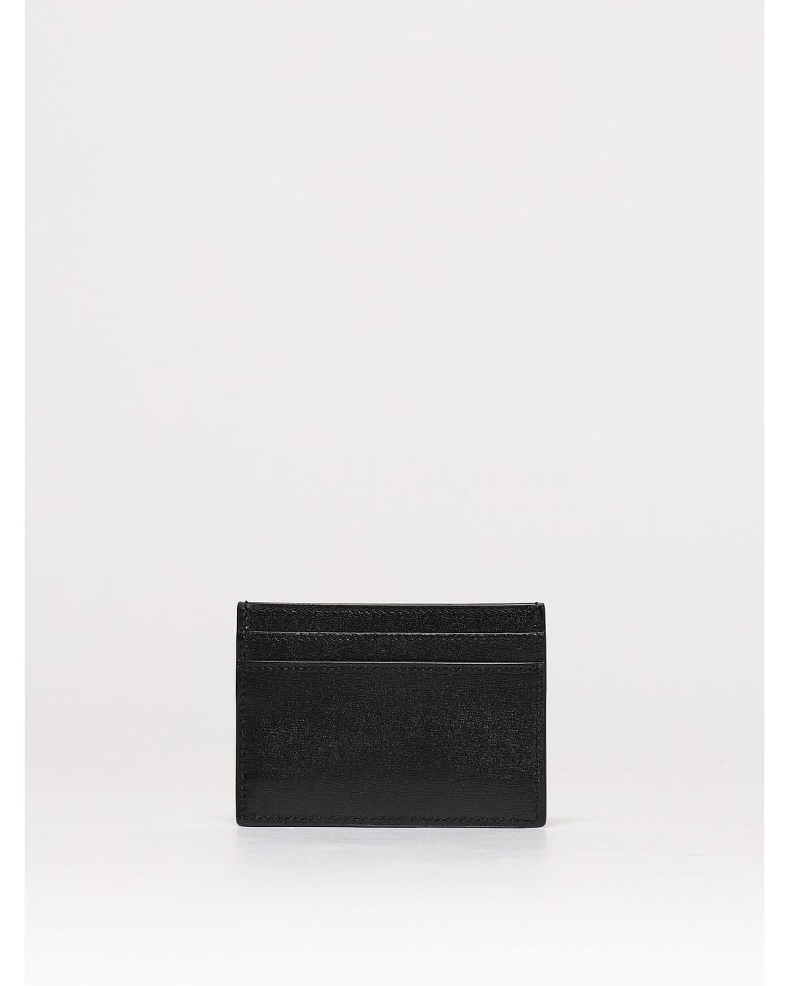 Saint Laurent YSL Card Holder Leather Men Black Wallets