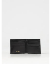 Saint Laurent YSL BiFold Classic Leather Wallet Men Black
