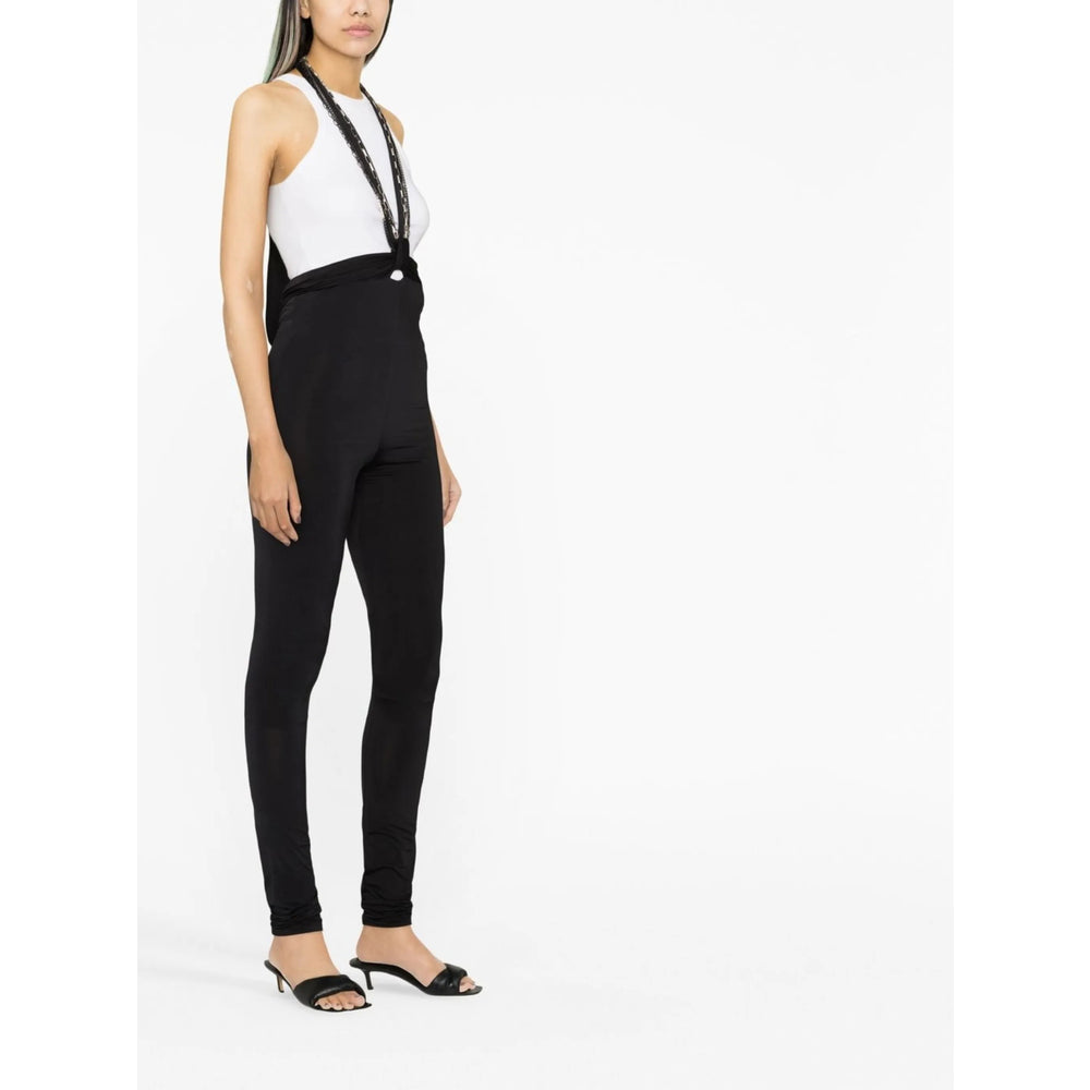 The Attico The Attico Black Trousers - High-Waisted Trousers Women