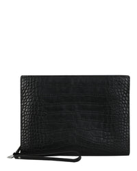 Bottega Veneta Mens Alligator Leather Clutch