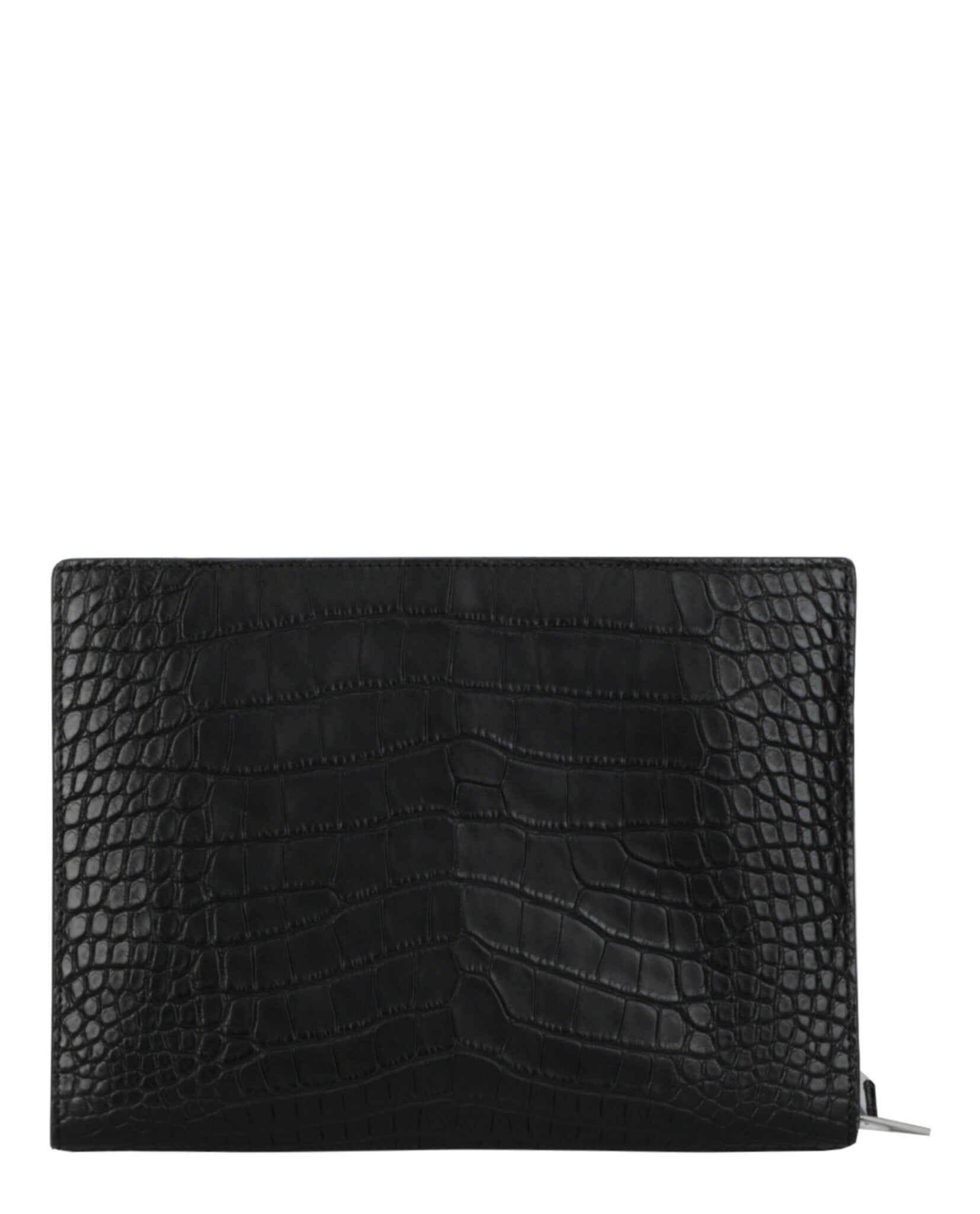 Bottega Veneta Mens Alligator Leather Clutch