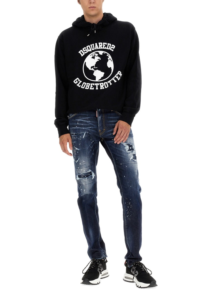 Dsquared2 Men Globetrotter Sweatshirt
