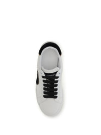 Dolce & Gabbana Women Leather Sneakers With Logo