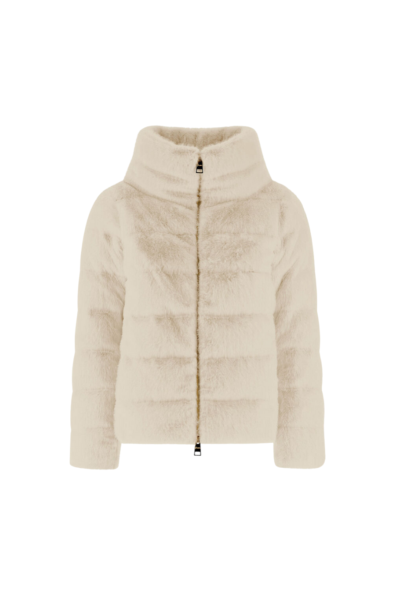Herno Herno Women's Cappa In Lady Alternative Fur White
