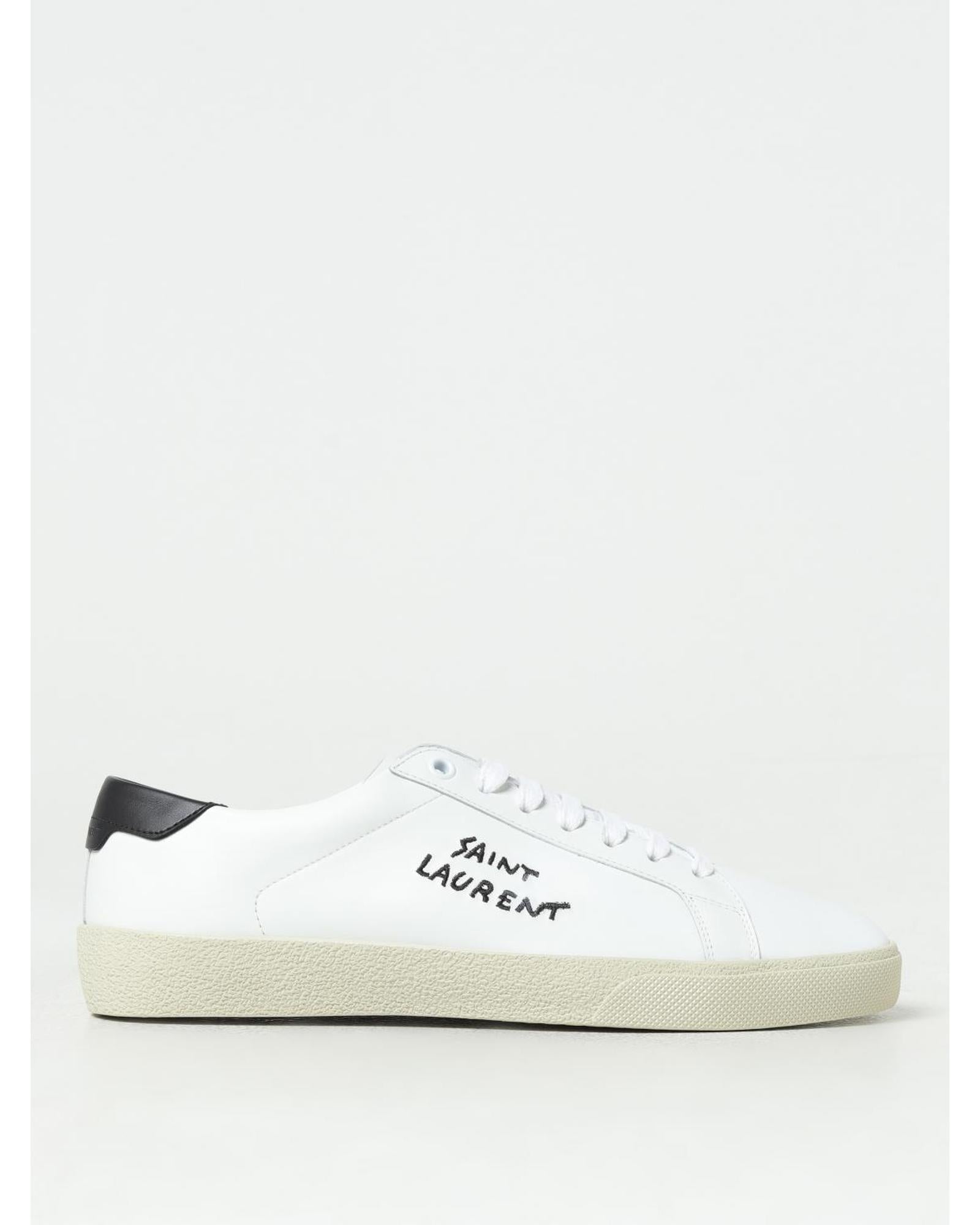 Saint Laurent Court Classic SL06 LowTop Sneakers Men White