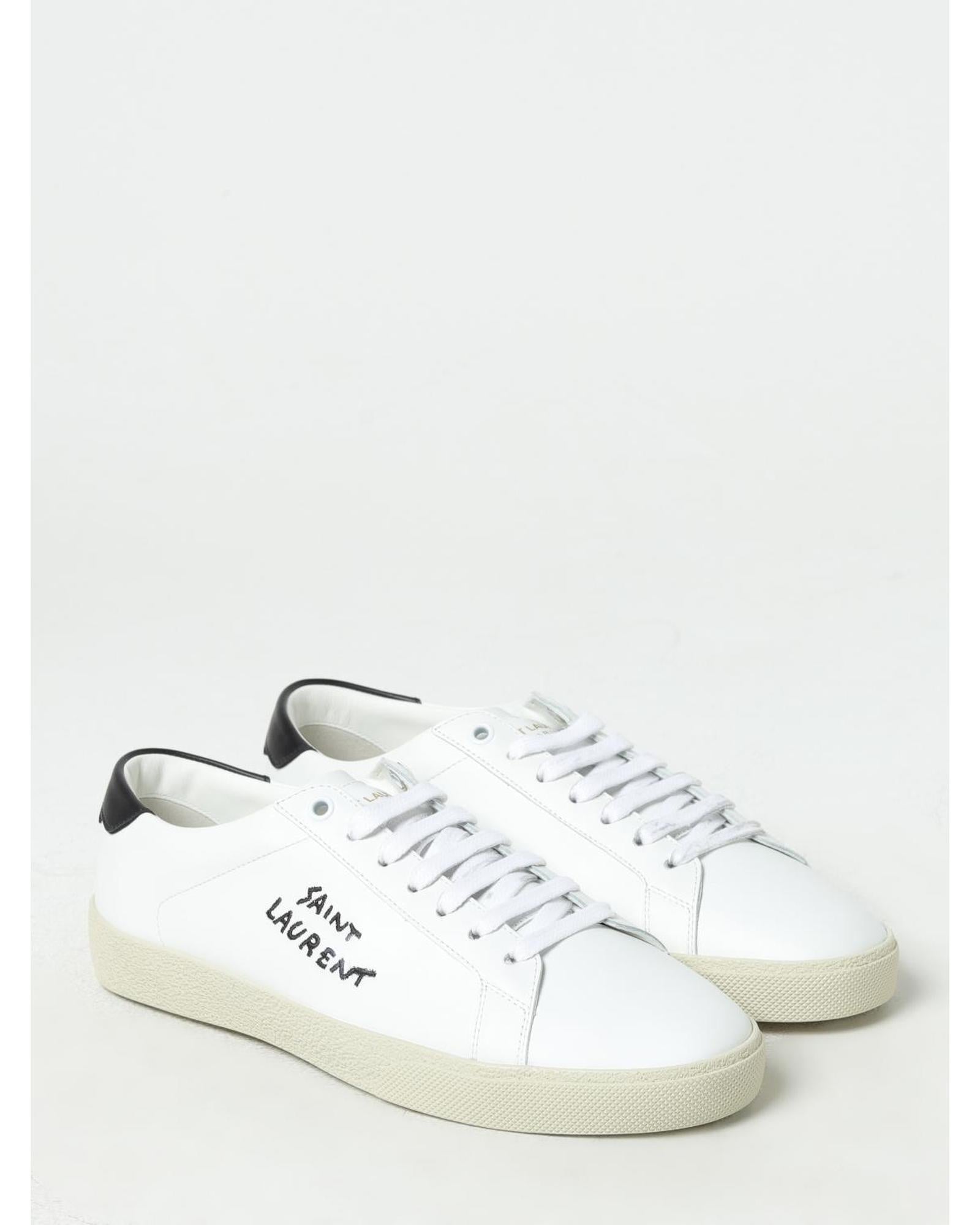Saint Laurent Court Classic SL06 LowTop Sneakers Men White