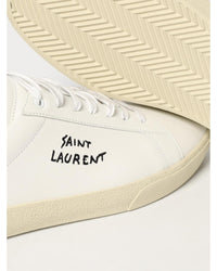 Saint Laurent Court Classic SL06 LowTop Sneakers Men White
