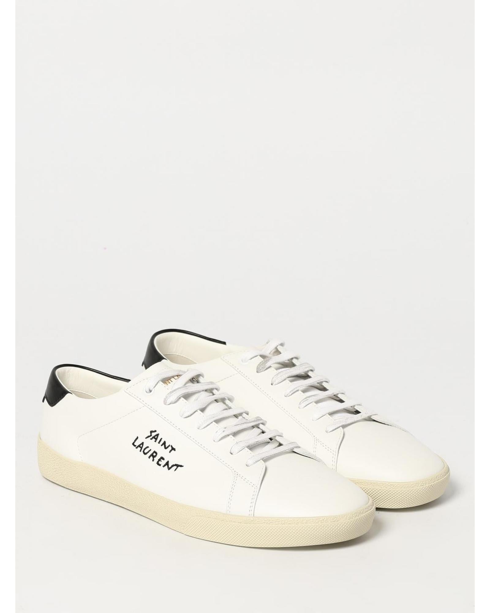 Saint Laurent Court Classic SL06 LowTop Sneakers Men White