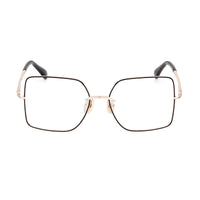 Max Mara Max Mara Eyeglasses Butterfly Full Rim, Pink Gold Frame and Clear Demo Lenses Lens MM5098-H033