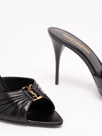 Saint Laurent Women Babylone Mules In Smooth Leather