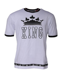 Dolce & Gabbana White Jersey Crew Neck Short Sleeves Men's T-shirt