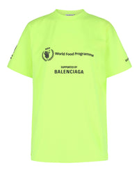 Balenciaga Unisex-Adult World Food Programme Graphic T-Shirt Regular 0 (XS) Fluorescent Yellow Black