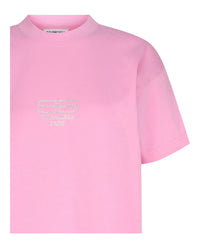 Balenciaga Womens BB Paris Rhinestone T-Shirt