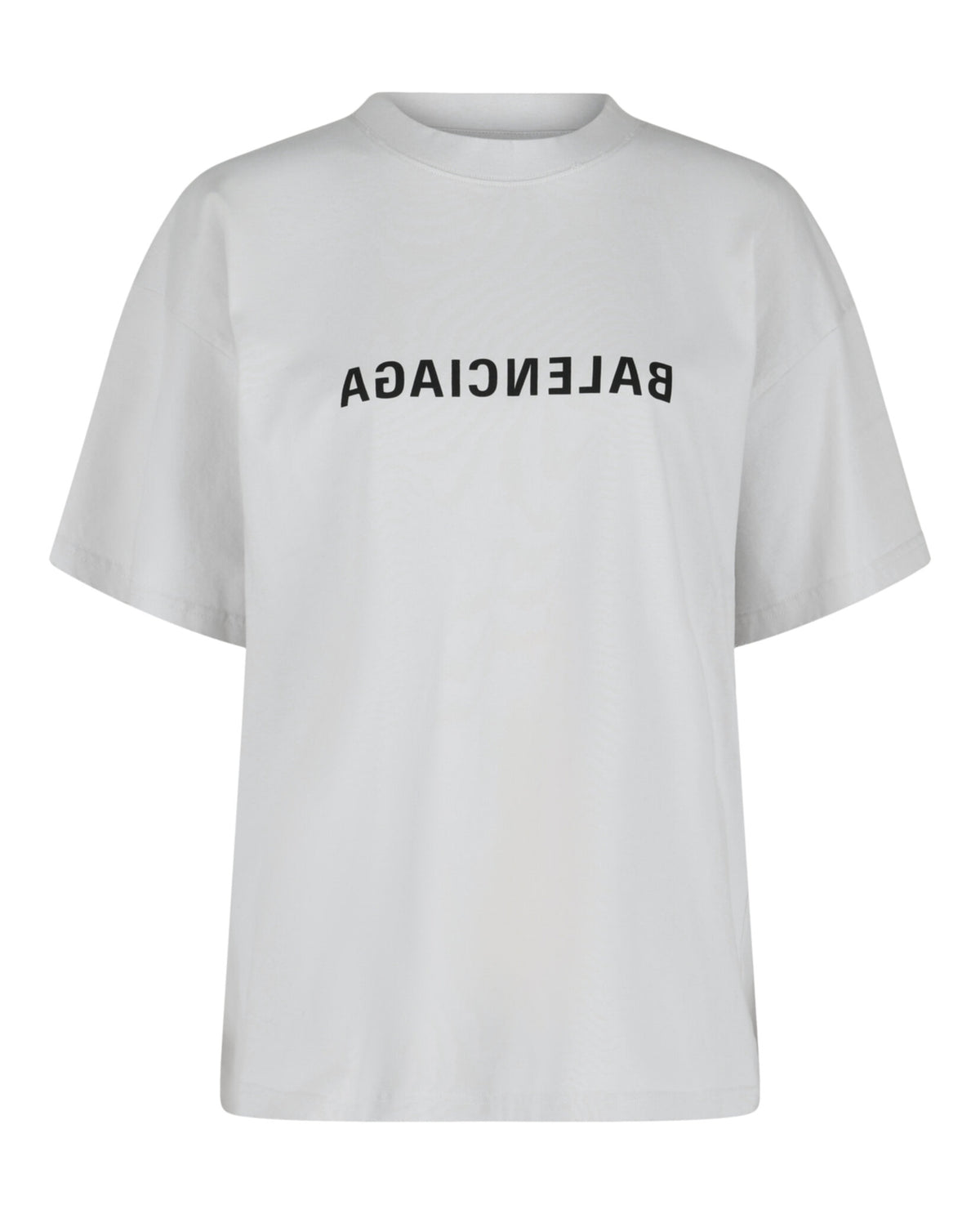 Balenciaga Balenciaga Womens Mirrored Logo Medium-Fit T-Shirt