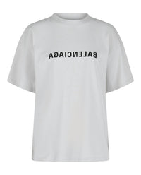 Balenciaga Balenciaga Womens Mirrored Logo Medium-Fit T-Shirt