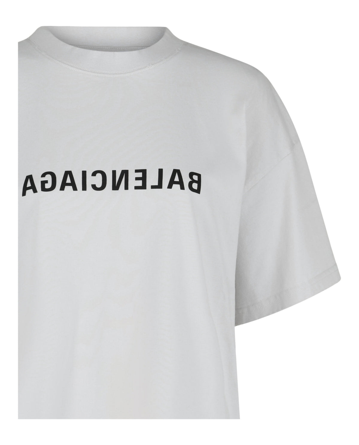 Balenciaga Balenciaga Womens Mirrored Logo Medium-Fit T-Shirt