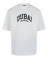 Balenciaga Balenciaga Mens Medium-Fit Dubai Cities Series T-Shirt