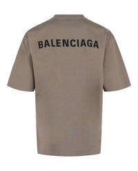 Balenciaga Mens Embroidered Crewneck T-Shirt