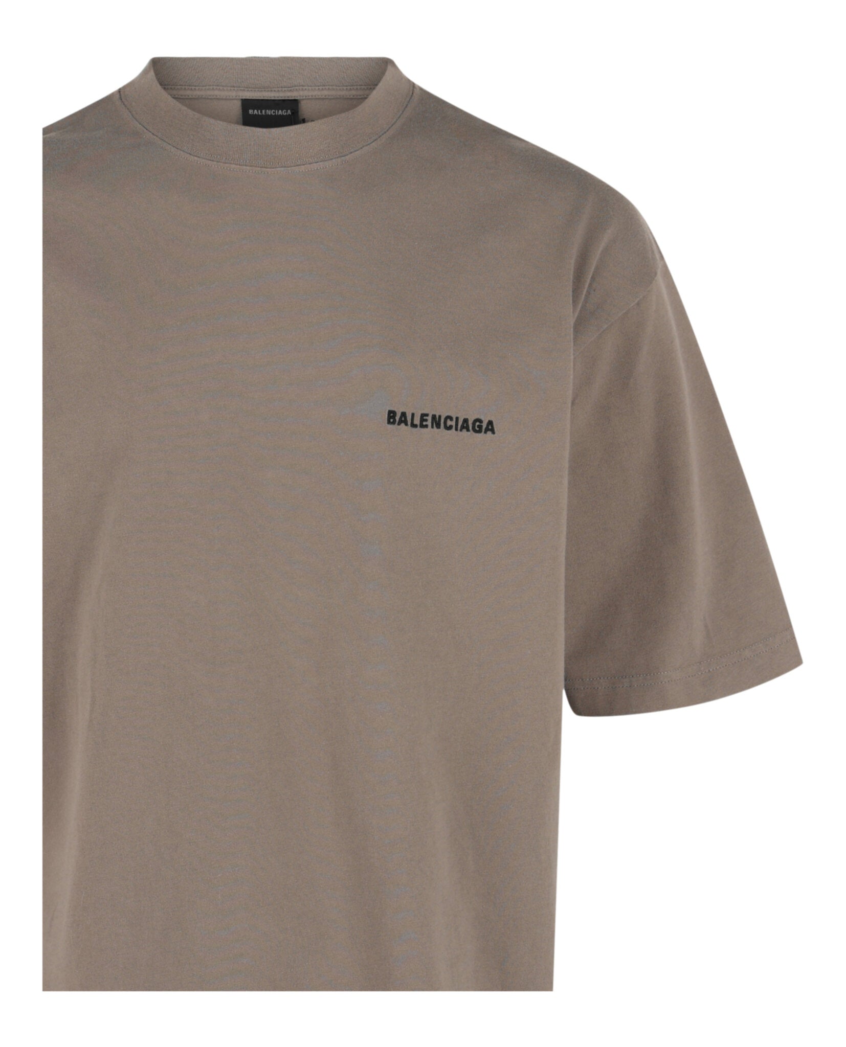 Balenciaga Mens Embroidered Crewneck T-Shirt