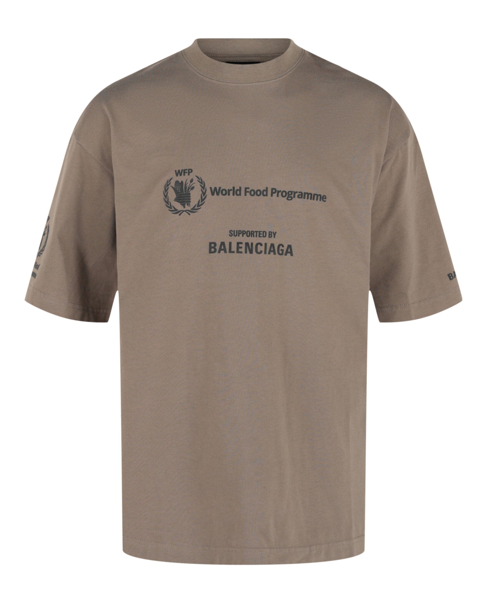 Balenciaga Mens World Food Programme Crewneck T-Shirt