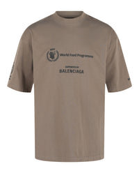 Balenciaga Mens World Food Programme Crewneck T-Shirt