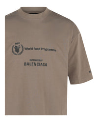 Balenciaga Mens World Food Programme Crewneck T-Shirt