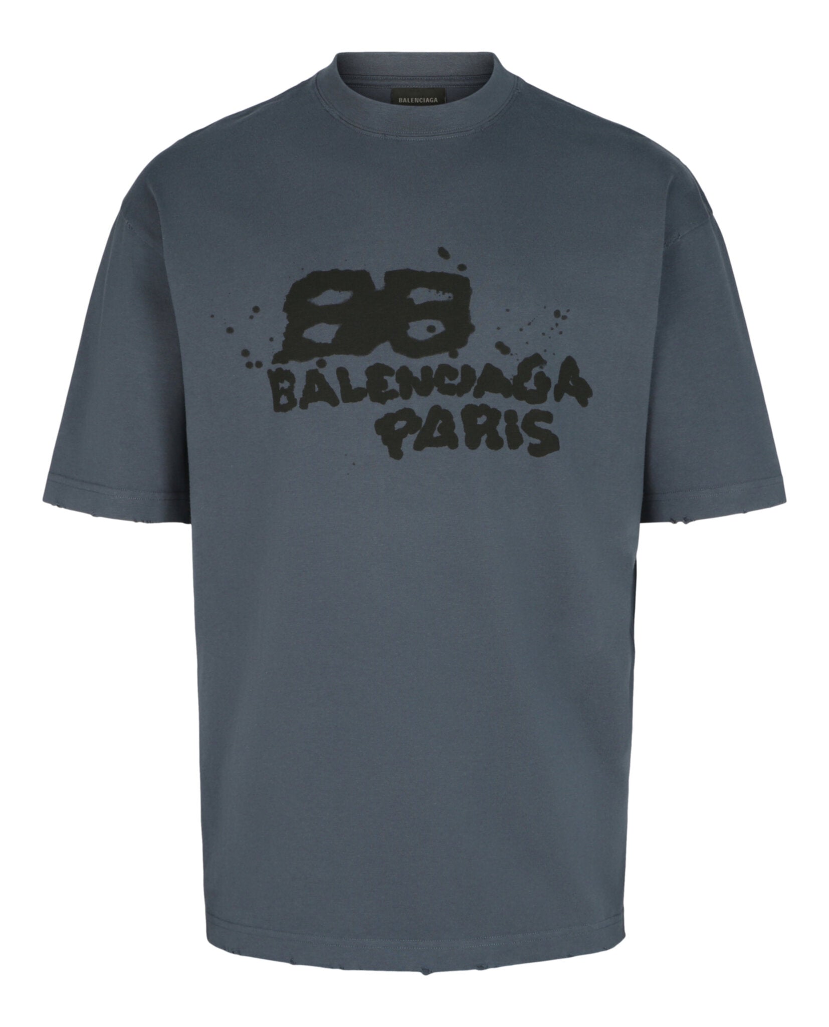 Balenciaga Balenciaga Mens Hand Drawn BB Icon Medium Fit T-Shirt