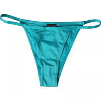 Dolce & Gabbana Blue Green Nylon Beachwear Swimwear Bottom Women's Bikini