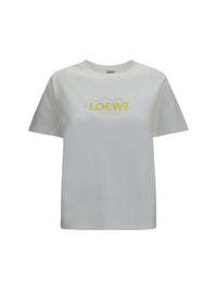 LOEWE Loewe Women Cotton Blend T-Shirt With Embroidered Logo