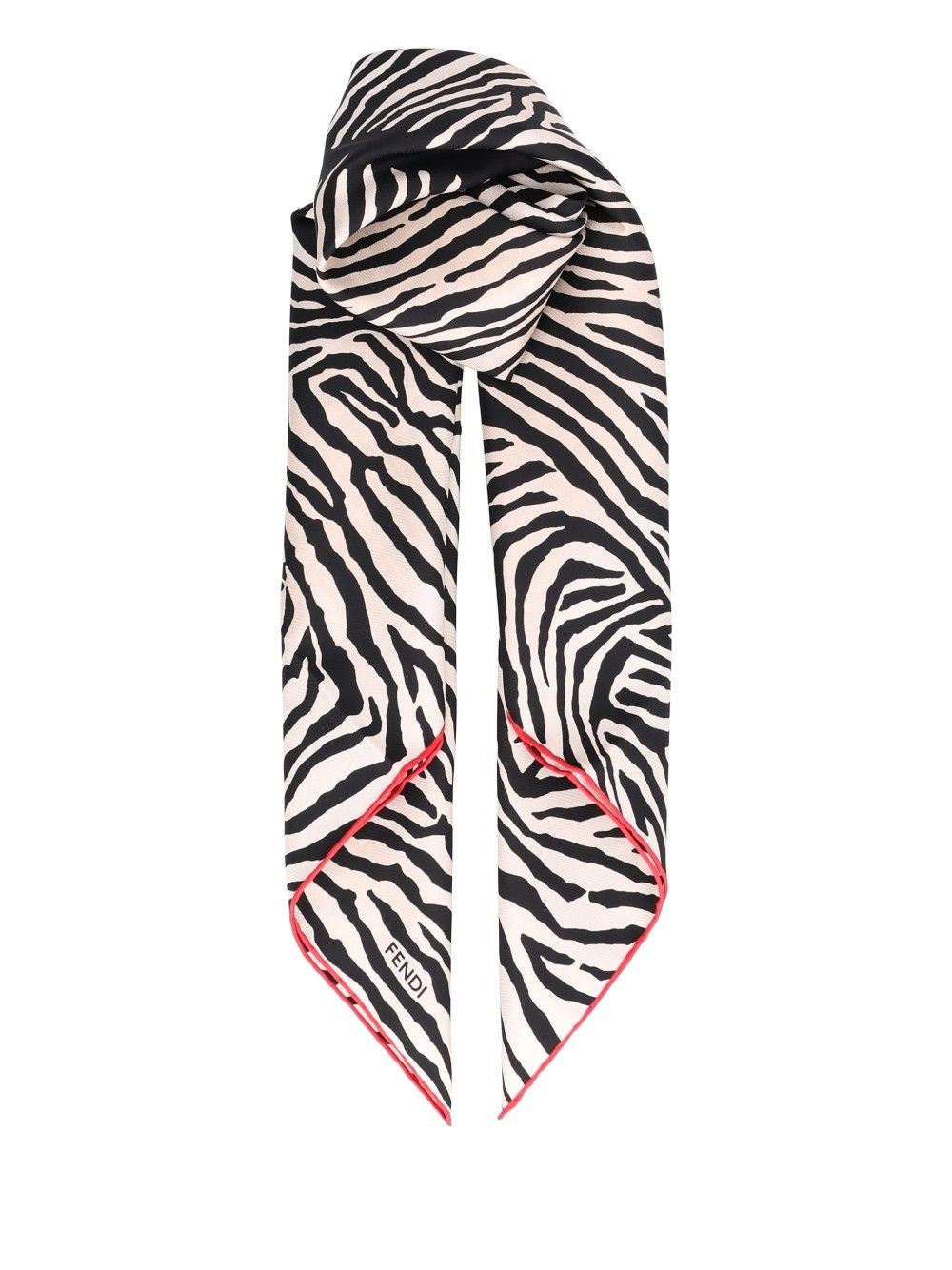 Fendi Fendi Women Zebra-Print Silk Scarf