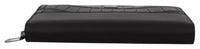 Dolce & Gabbana Dolce & Gabbana Brown Exotic Leather Zip Around Continental Clutch Men's Wallet