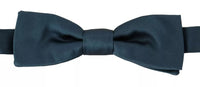 Dolce & Gabbana Dolce & Gabbana Blue 100% Silk Adjustable Neck Bow Tie Men's Mens
