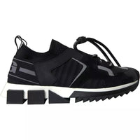 Dolce & Gabbana Black White Logo Sorrento Mens Sneakers Men's Shoes